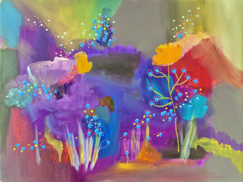 Soir de lucioles by Philippe Abril, Painting for Sale on Select