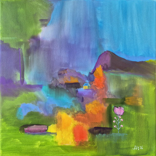 Un si petit paradis by Philippe Abril, Painting for Sale on Select