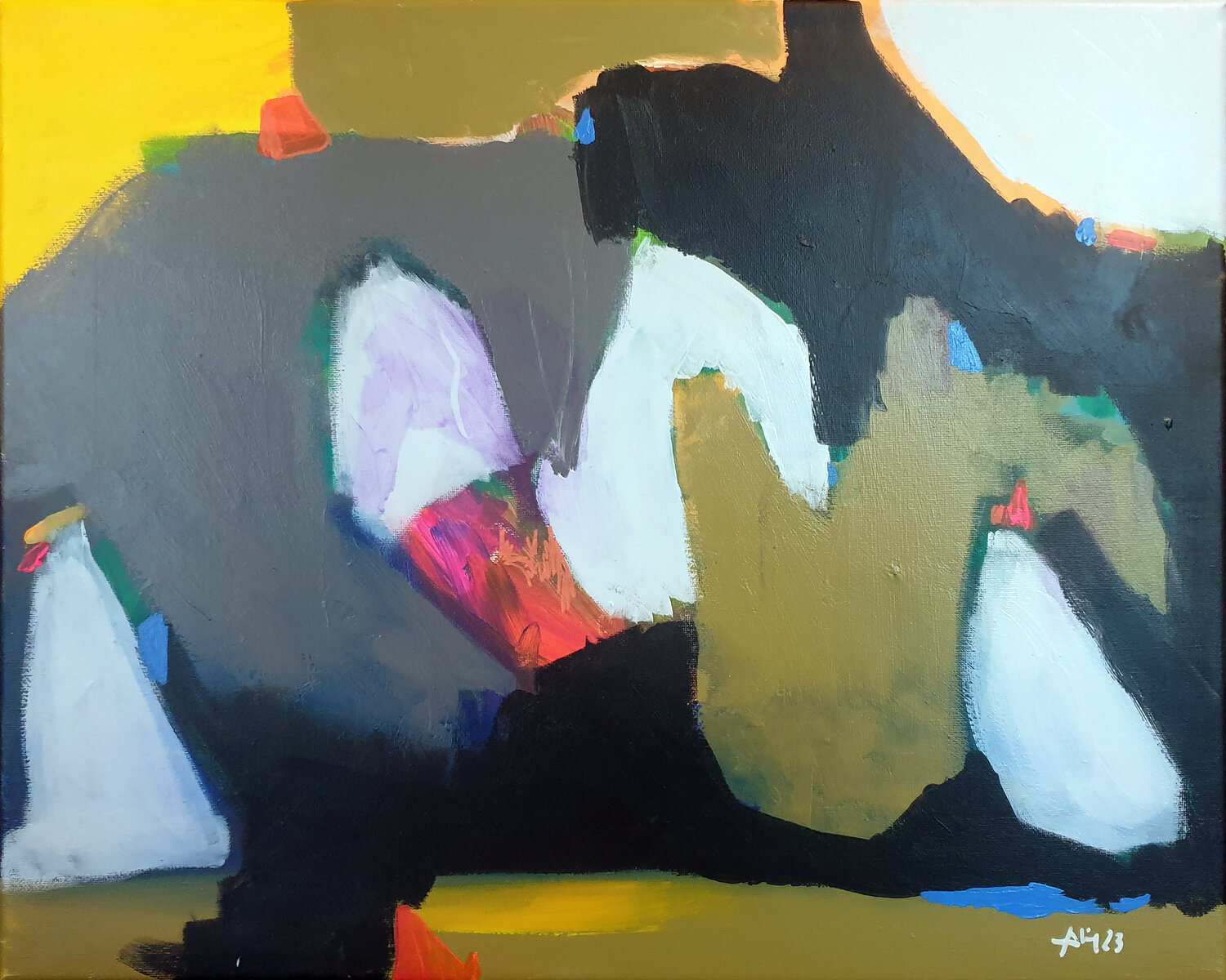 Jardin sauvage Philippe Abril Original painting for sale
