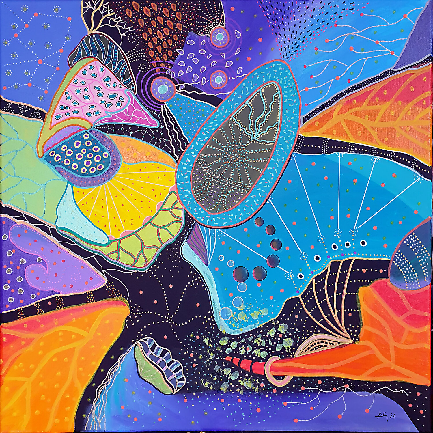 Prima Musica Philippe Abril Original painting for sale