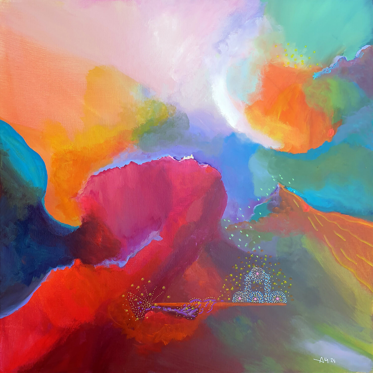 Ciel d'extases Philippe Abril Original painting for sale