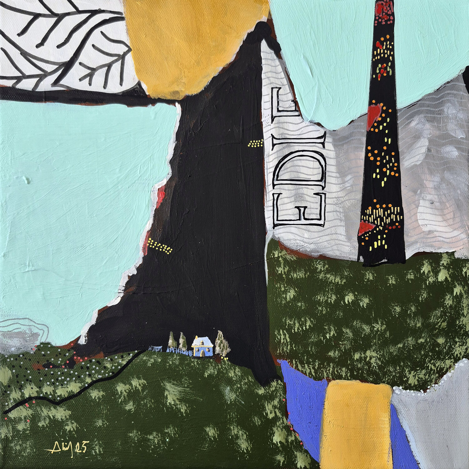 La Forge Philippe Abril Original painting for sale