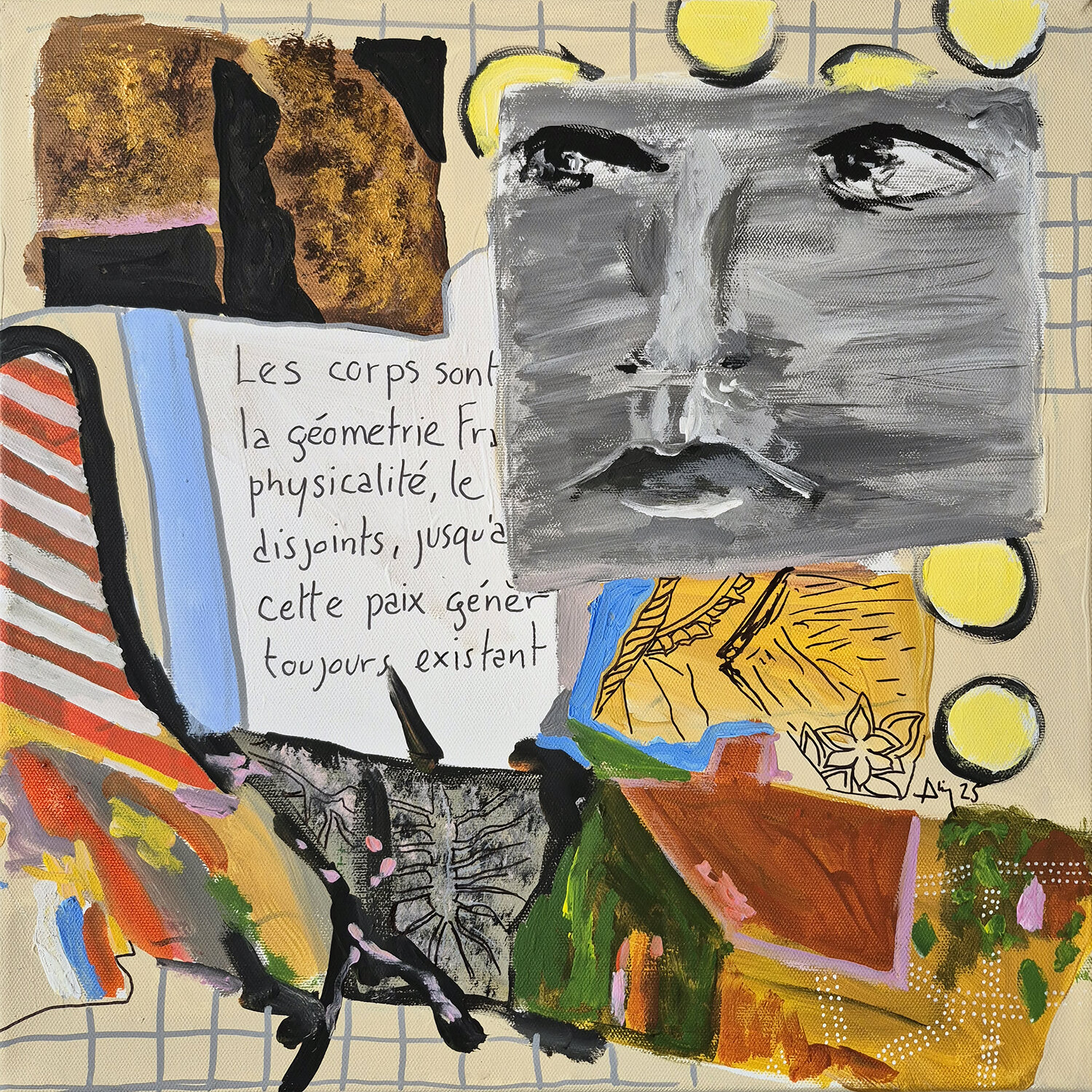 Cahier de textes Philippe Abril Original painting for sale
