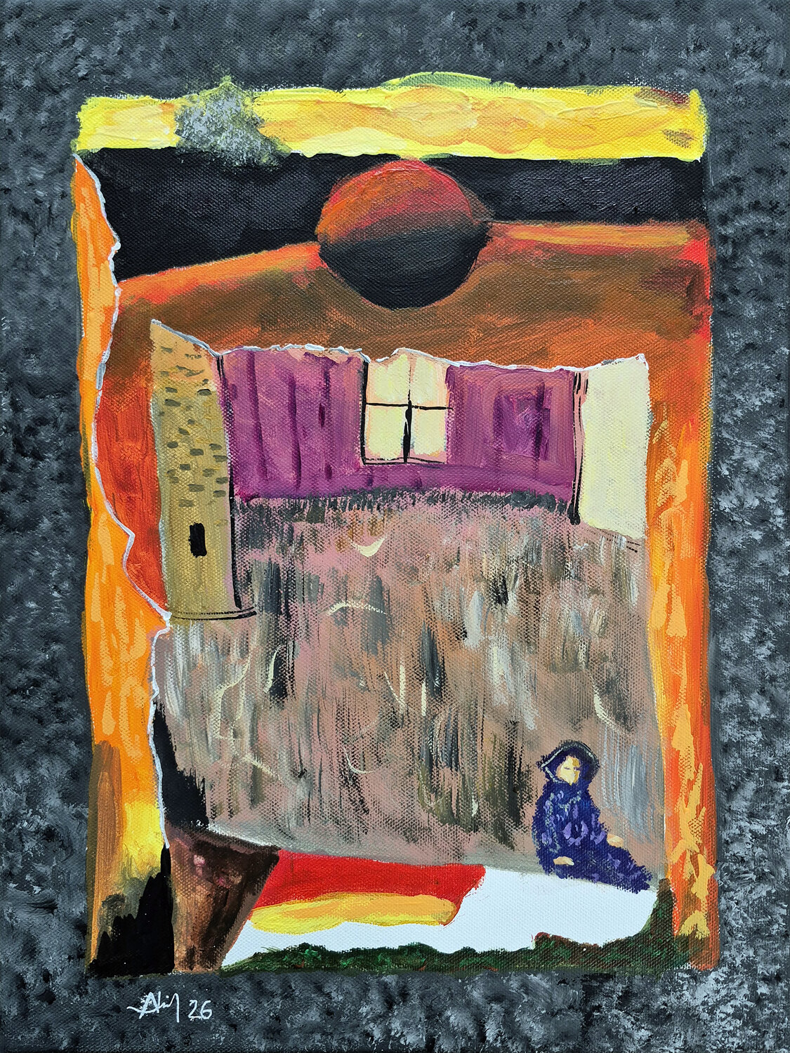 Solitude à Cordoue Philippe Abril Original painting for sale