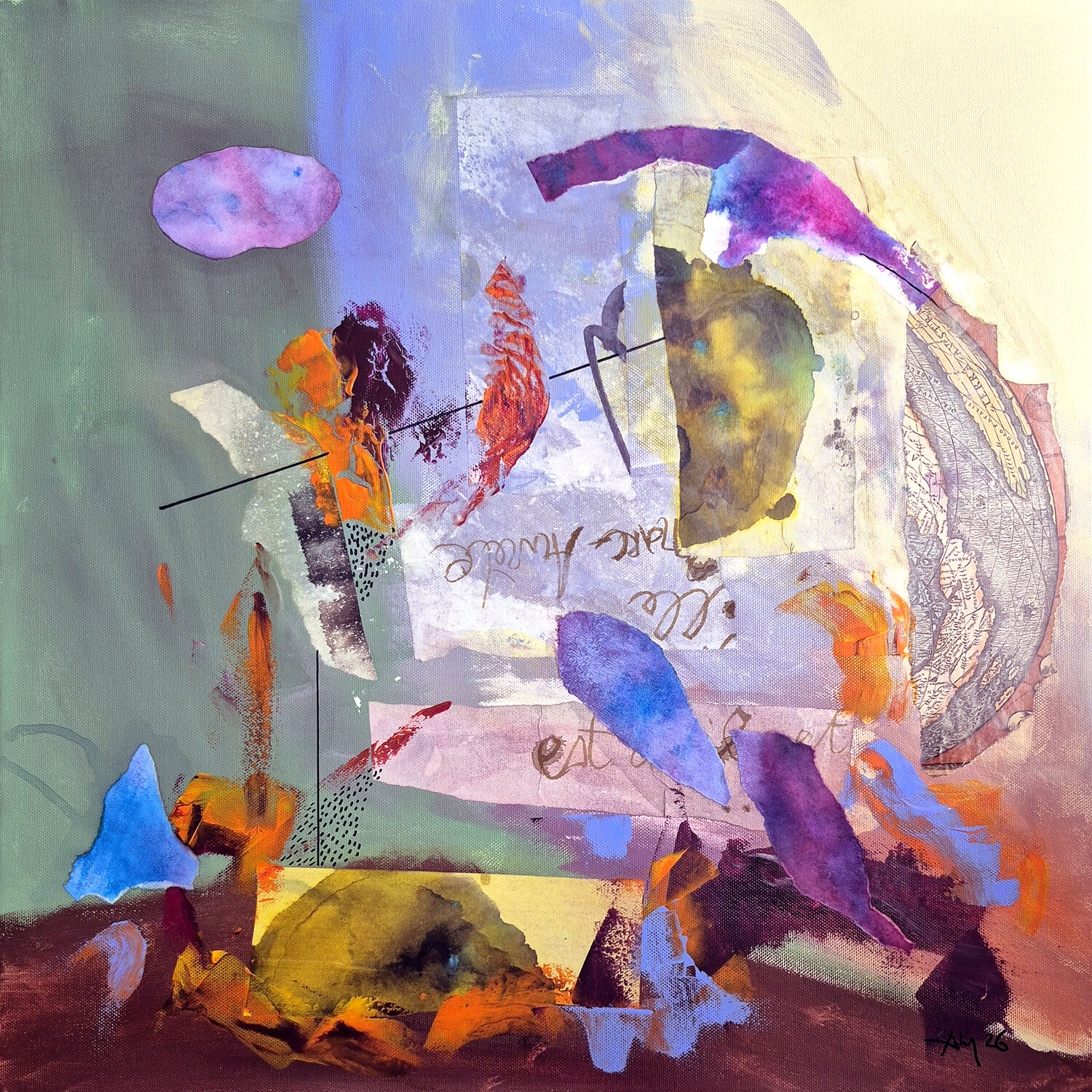 Un seul nuage Philippe Abril Original painting for sale
