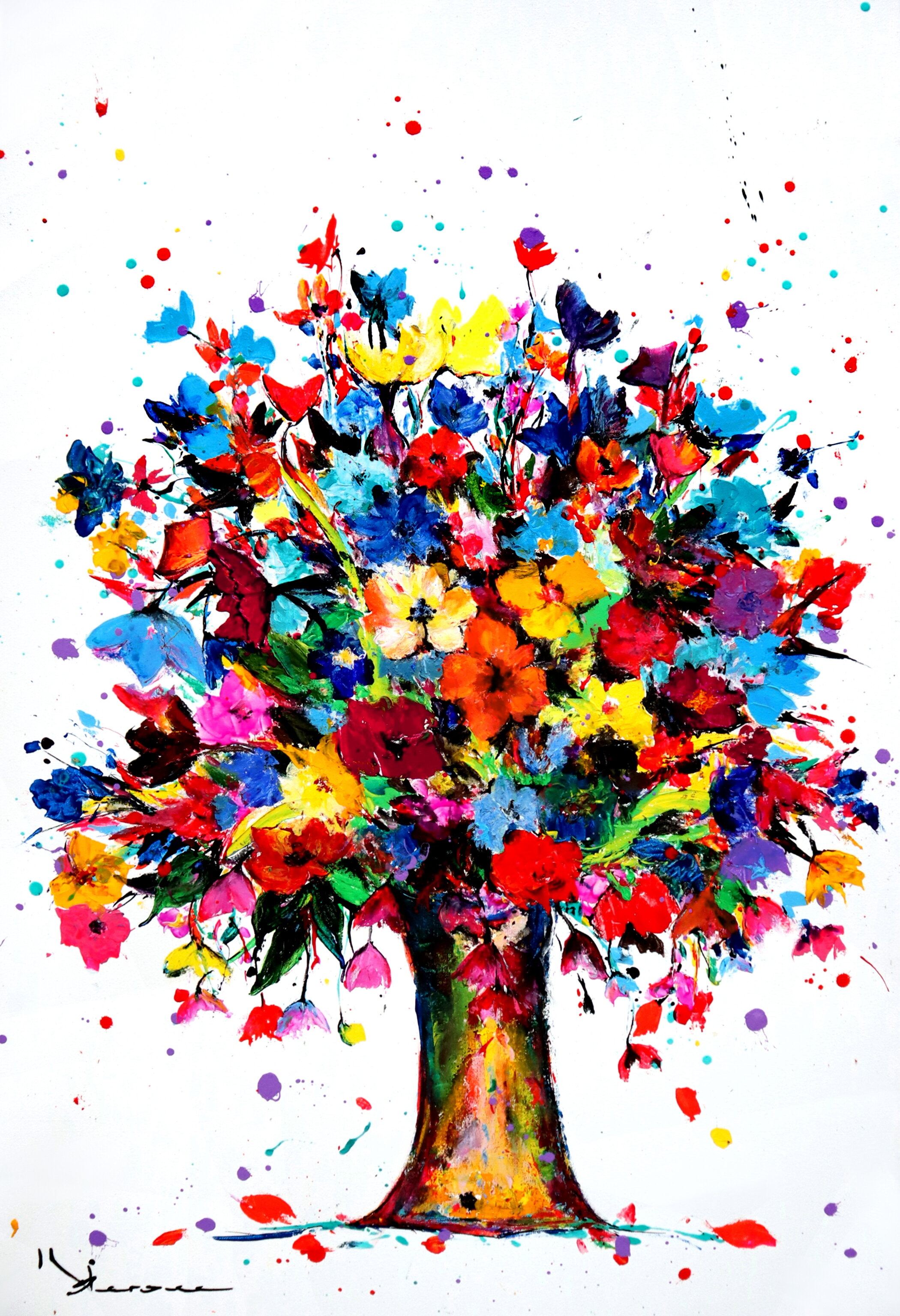 Flowers in a vase