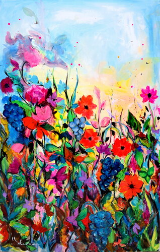 Jardin fleuri by Kspersee, Painting for Sale on Select