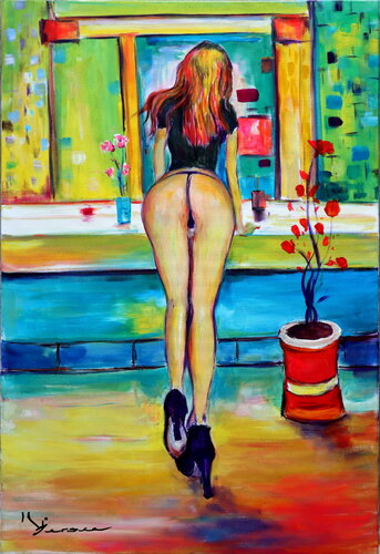 Femme de dos by Kspersee, Painting for Sale on Select