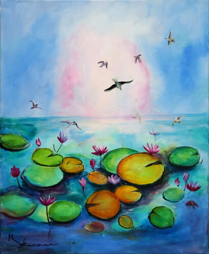 Nénuphars by Kspersee, Painting for Sale on Select