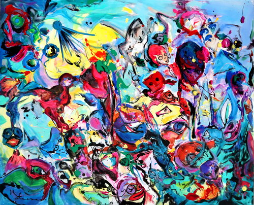 Cache-cache by Kspersee, Painting for Sale on Select