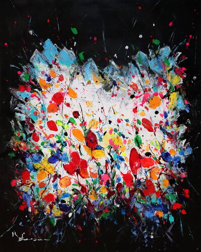 Jardin la nuit by Kspersee, Painting for Sale on Select