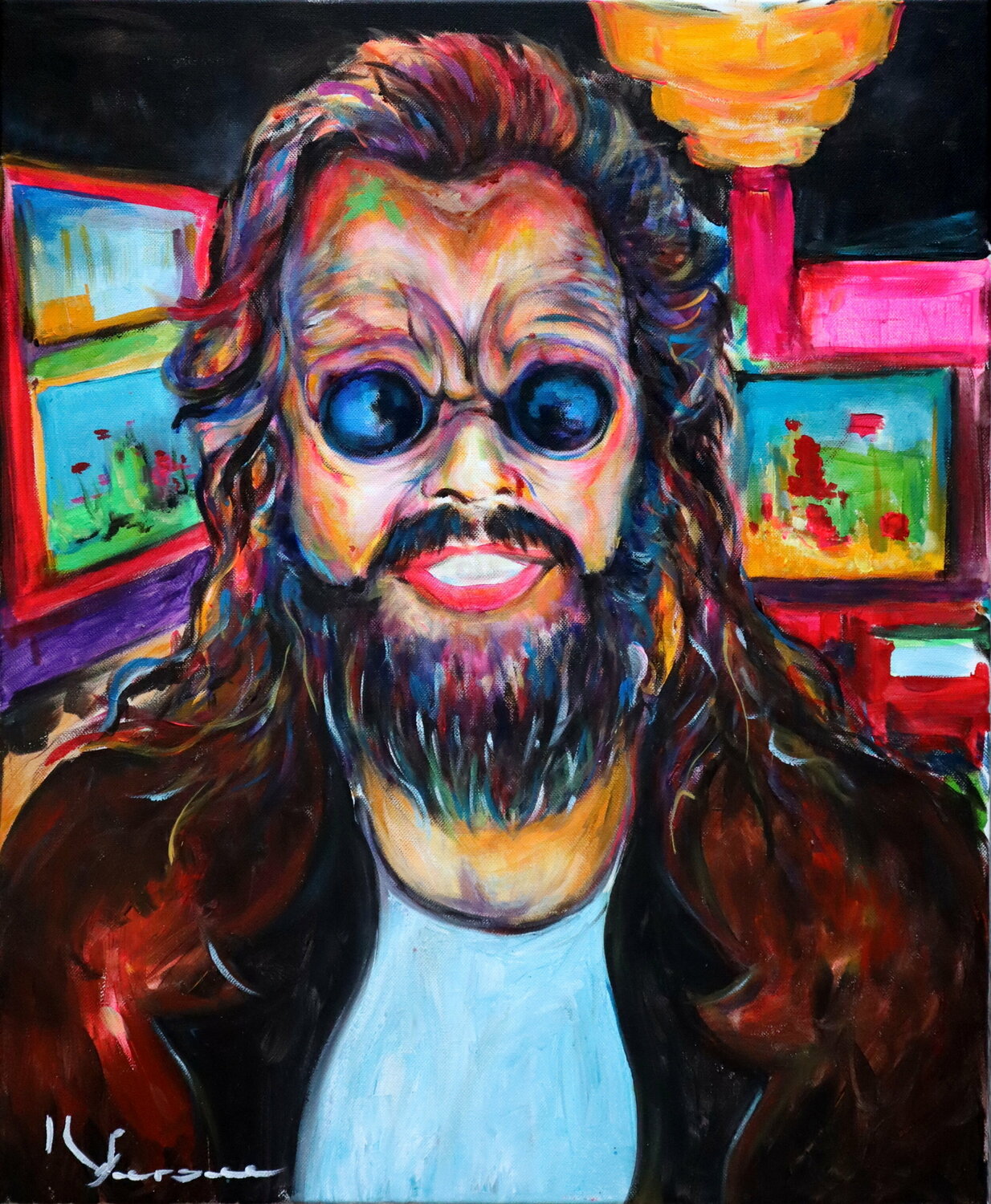 Boris the animal Kspersee Original painting for sale