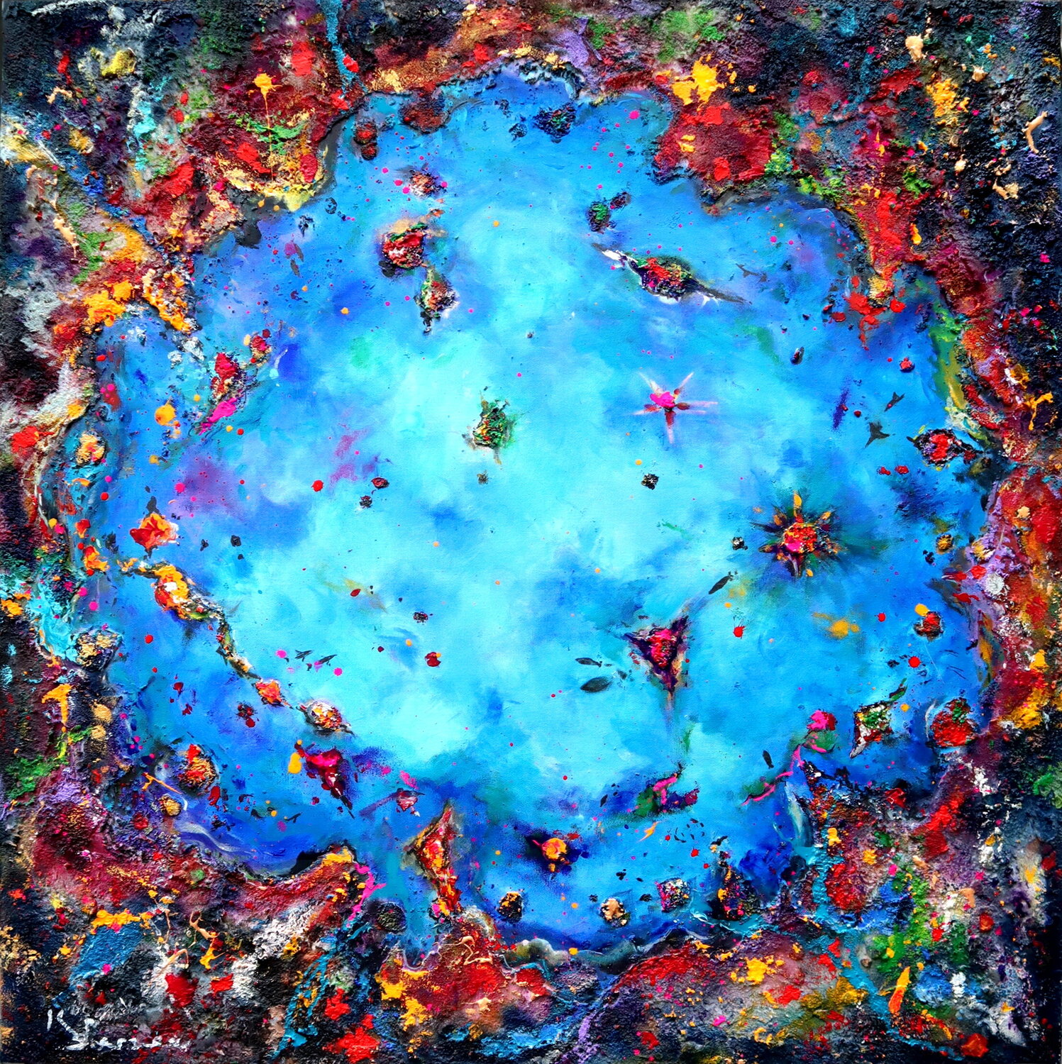 Blue ocean Kspersee Original painting for sale