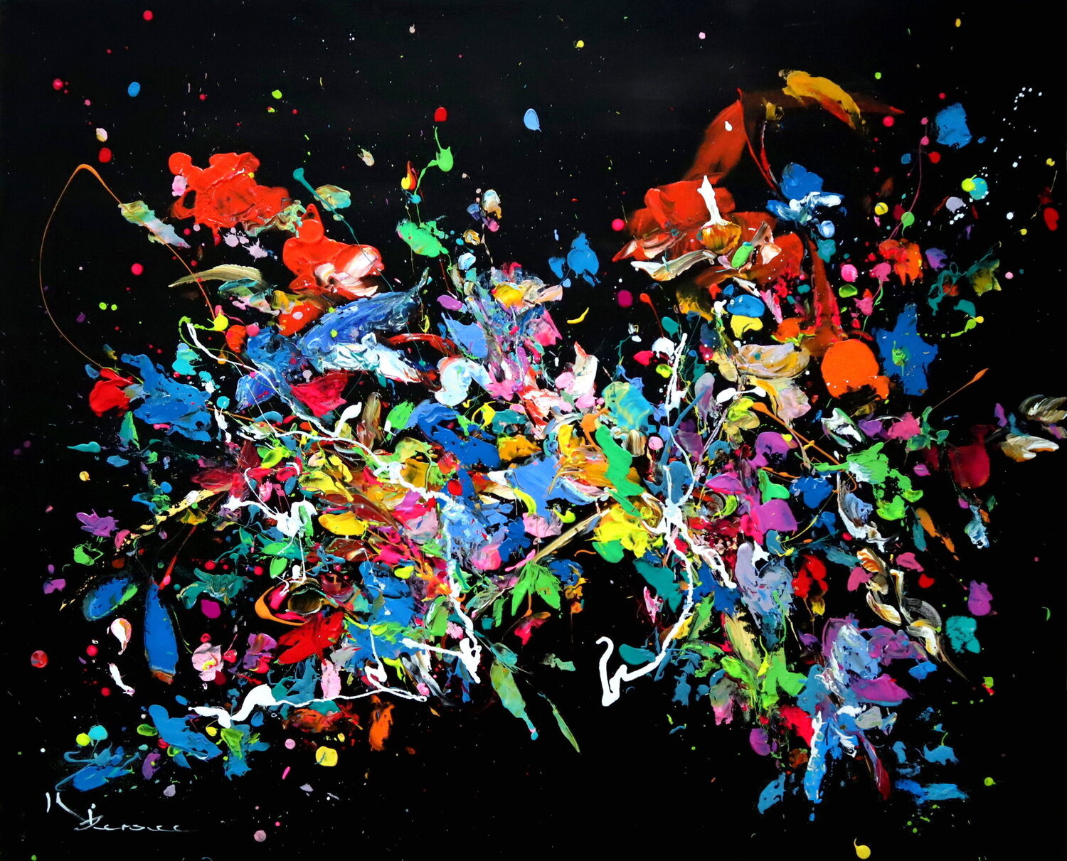 Colorful Night Kspersee Original painting for sale