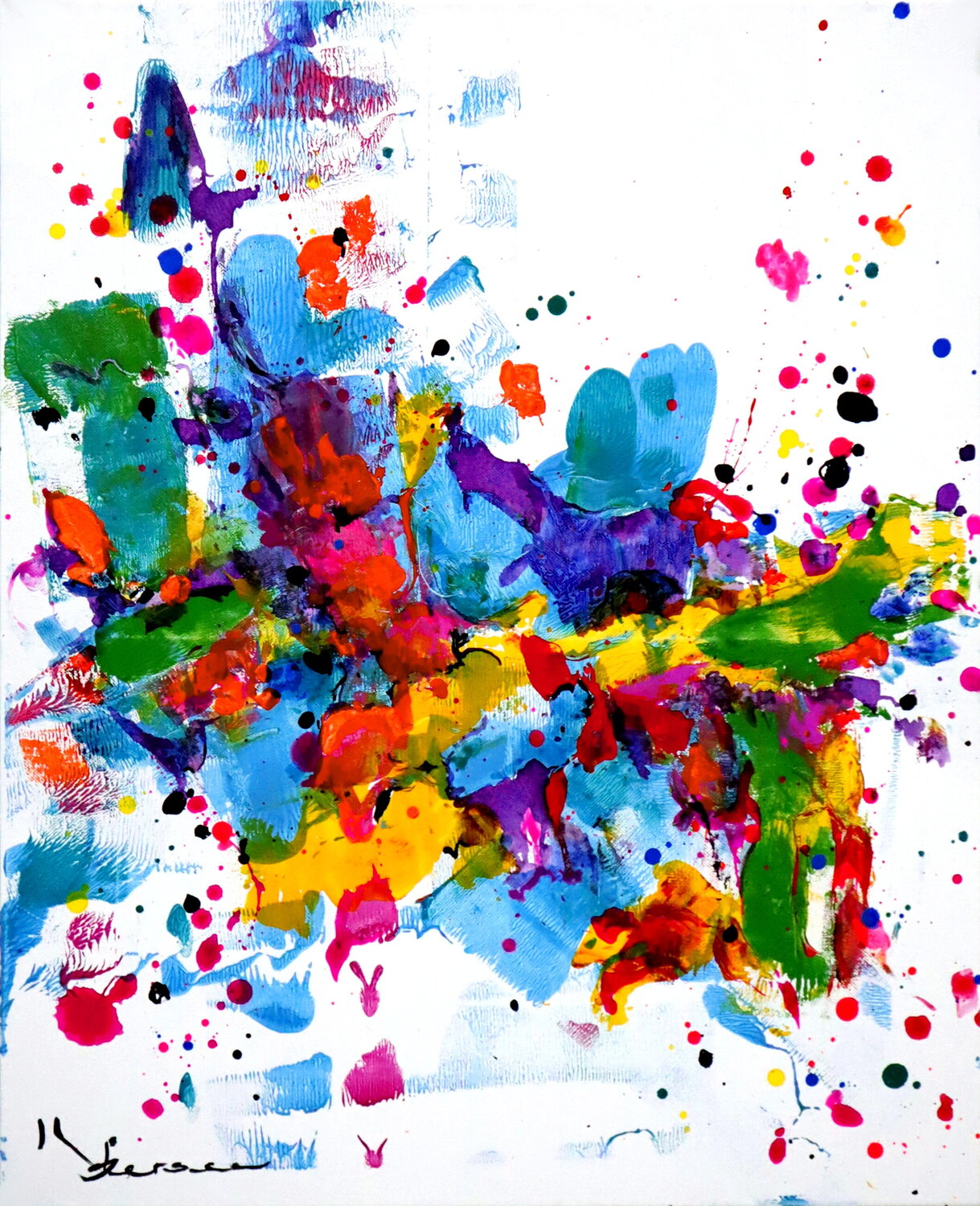 Saluez le nouveau jour Kspersee Original painting for sale