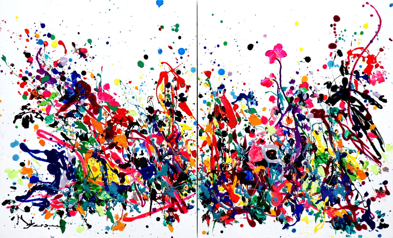 Blooming-Diptych Kspersee Original painting for sale