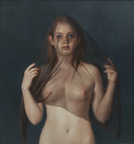 Black Veil by Harry Holland, Painting for Sale on Select