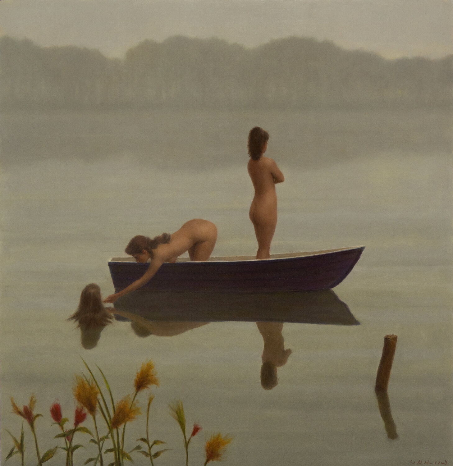 Misty 3 Harry Holland Original painting for sale