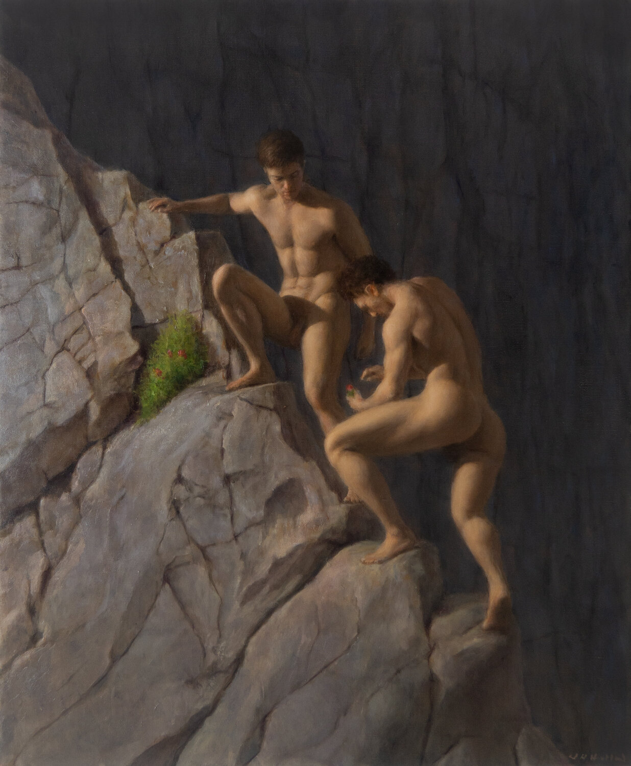 Climbers Harry Holland Original painting for sale