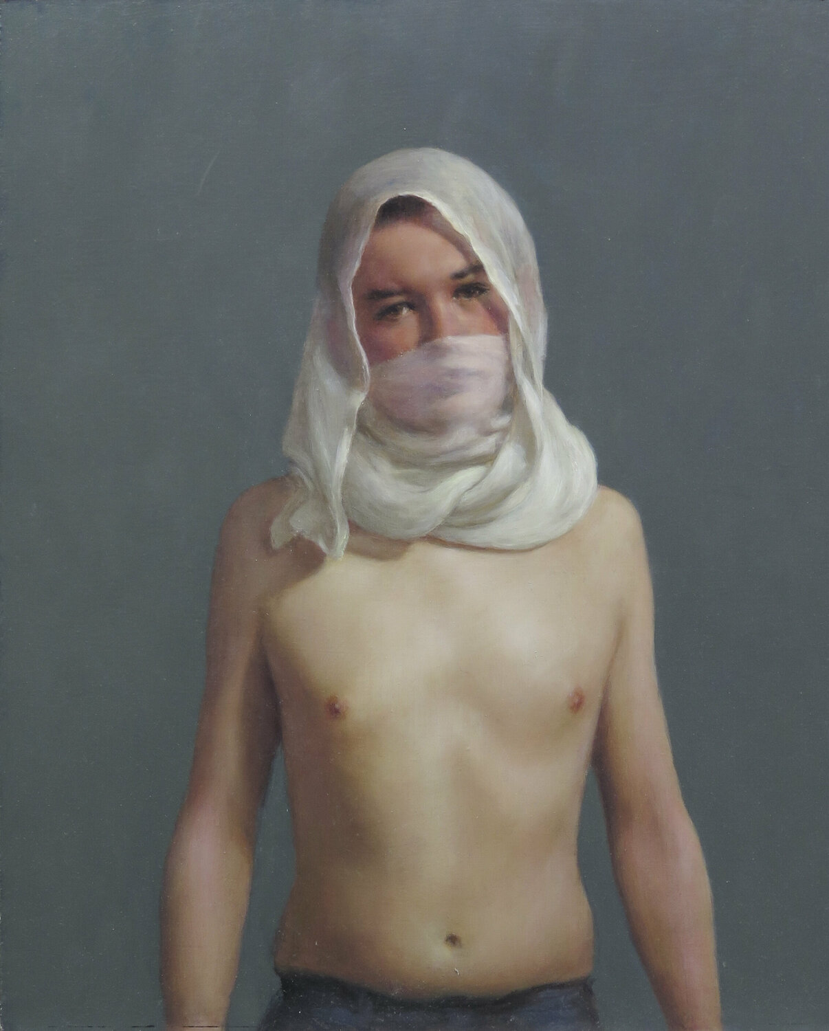 Man Veil Harry Holland Original painting for sale