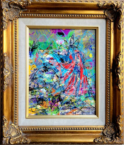 "Master Abstraction" - After Jacques-Louis David by Ruben Nieto, Painting for Sale on Select