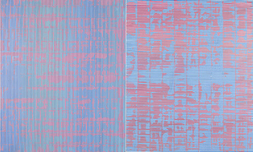 DOUBLE VIBRATION BICHROMATIQUE 02-2021 by Laurent Prudot, Painting for Sale on Select
