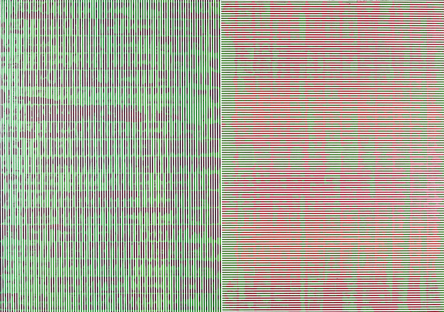 DOUBLE VIBRATION BICHROMATIQUE 03-2021 Laurent Prudot Original painting for sale