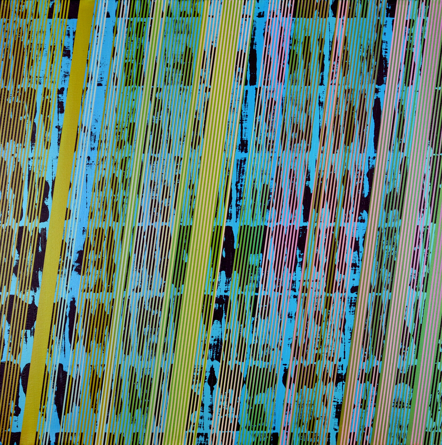 VIBRATION MULTI CHROMATIQUE 10-80 -2021 Laurent Prudot Original painting for sale