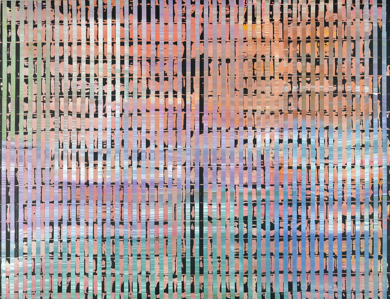 VIBRATION MULTICHROMATIQUE 12-90 -2023 Laurent Prudot Original painting for sale