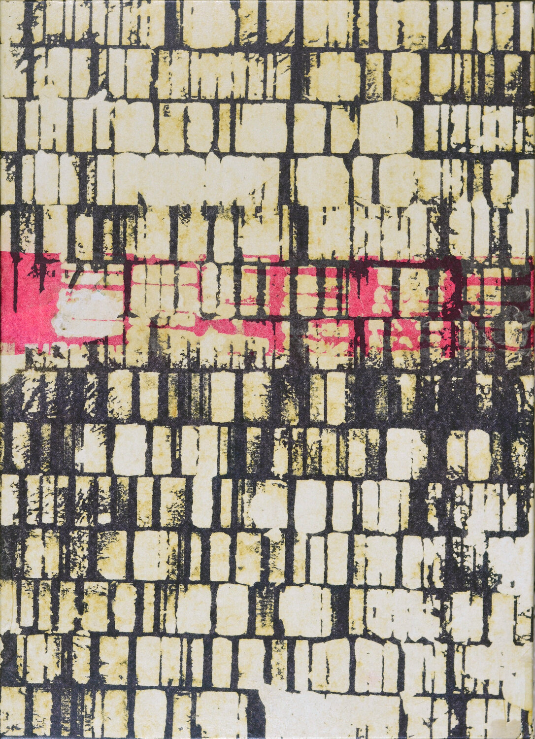 MONOTEMPREINTE NEGATIVE BICHROMIE-2024.6-06 Laurent Prudot Original painting for sale