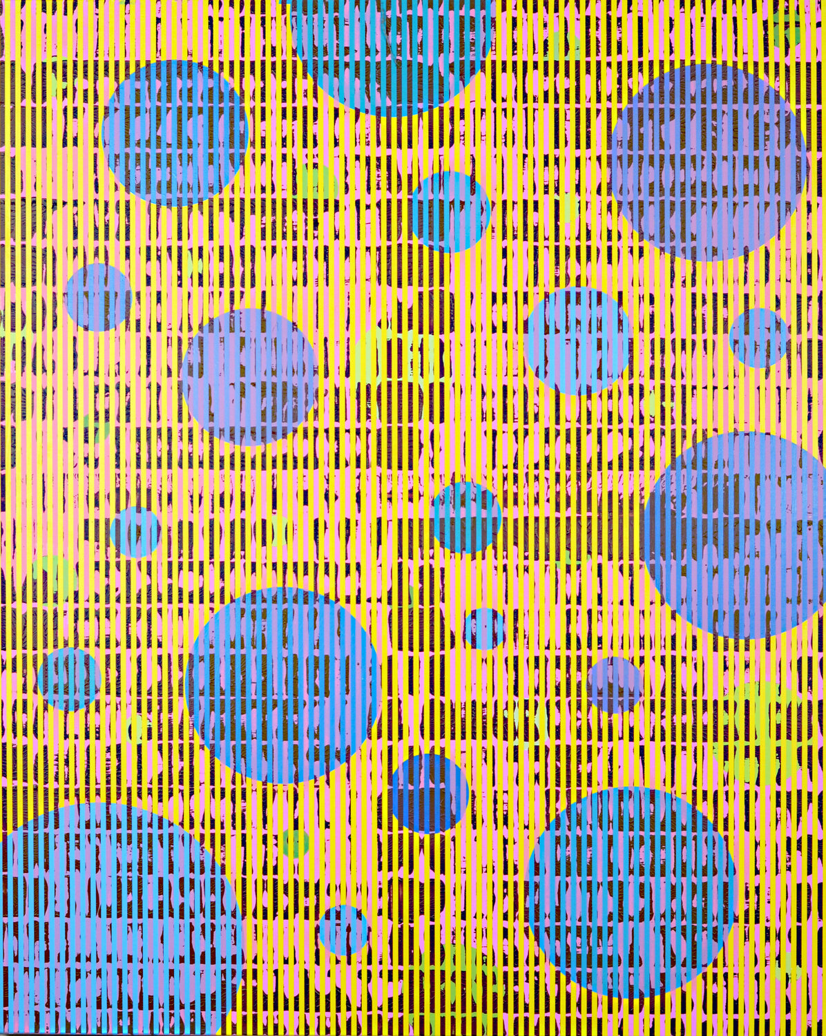 MTP-VARIATION CIRCLE 30-07 / 15 Laurent Prudot Original painting for sale