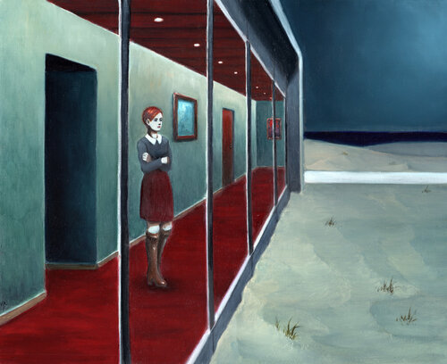 La maison sur la plage by Michaël Brack, Painting for Sale on Select