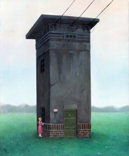 La tour électrique by Michaël Brack, Painting for Sale on Select