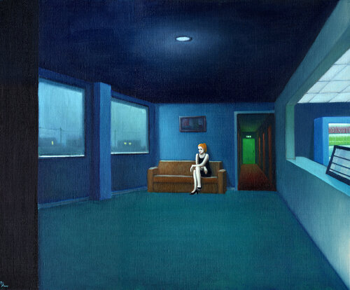 L'attente VII by Michaël Brack, Painting for Sale on Select