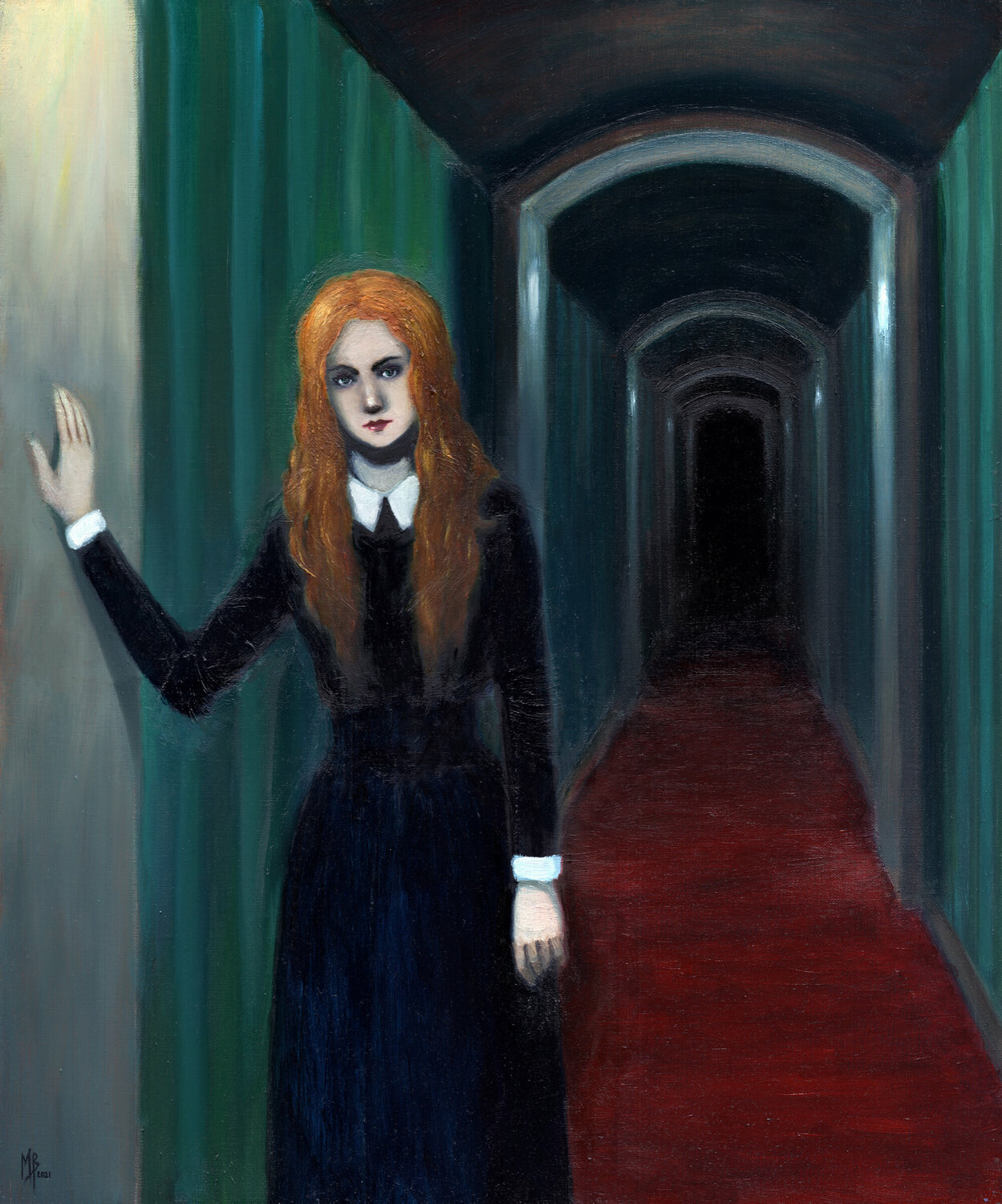 Psychopompe Michaël Brack Original painting for sale