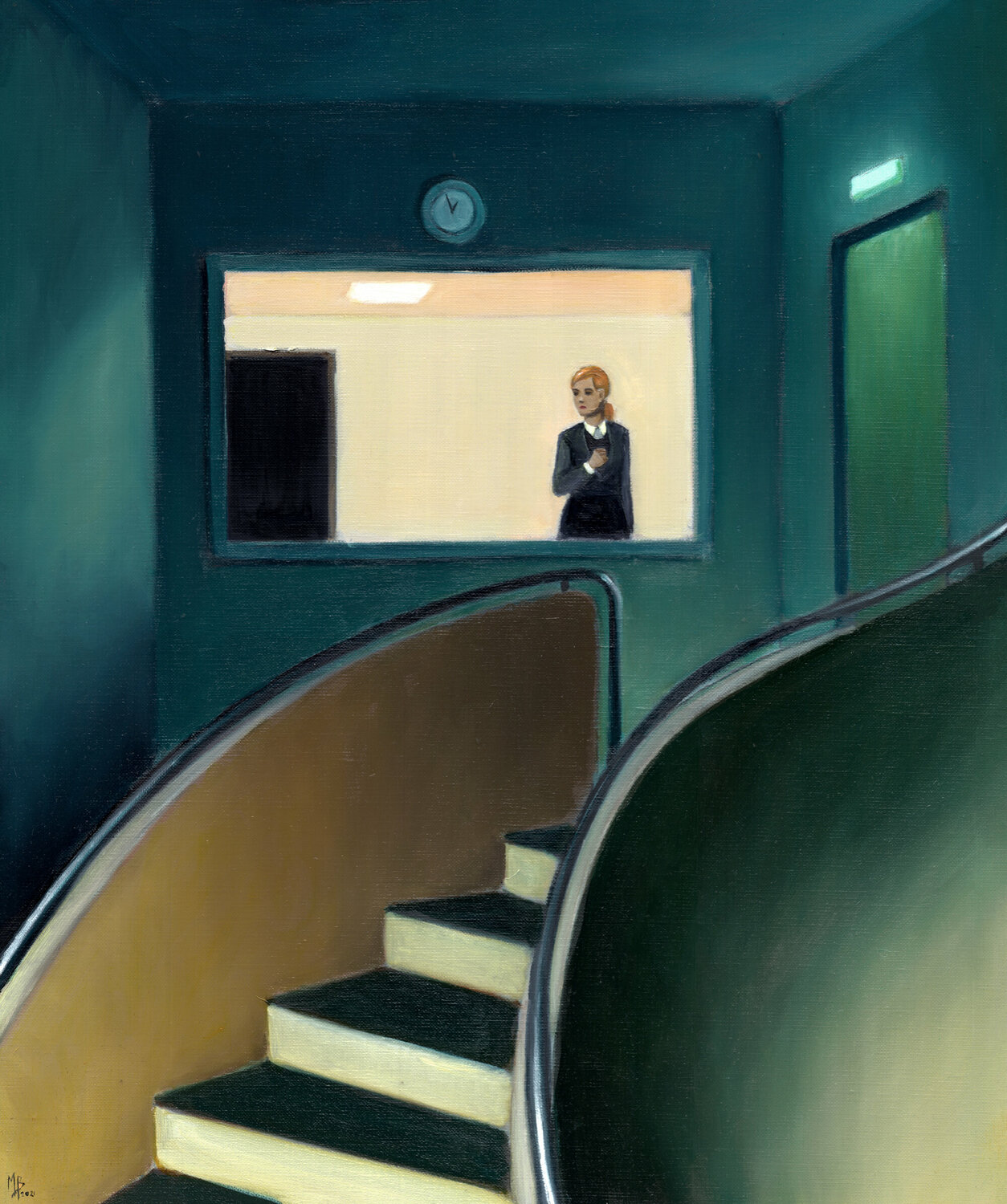 Horaires de nuit III Michaël Brack Original painting for sale
