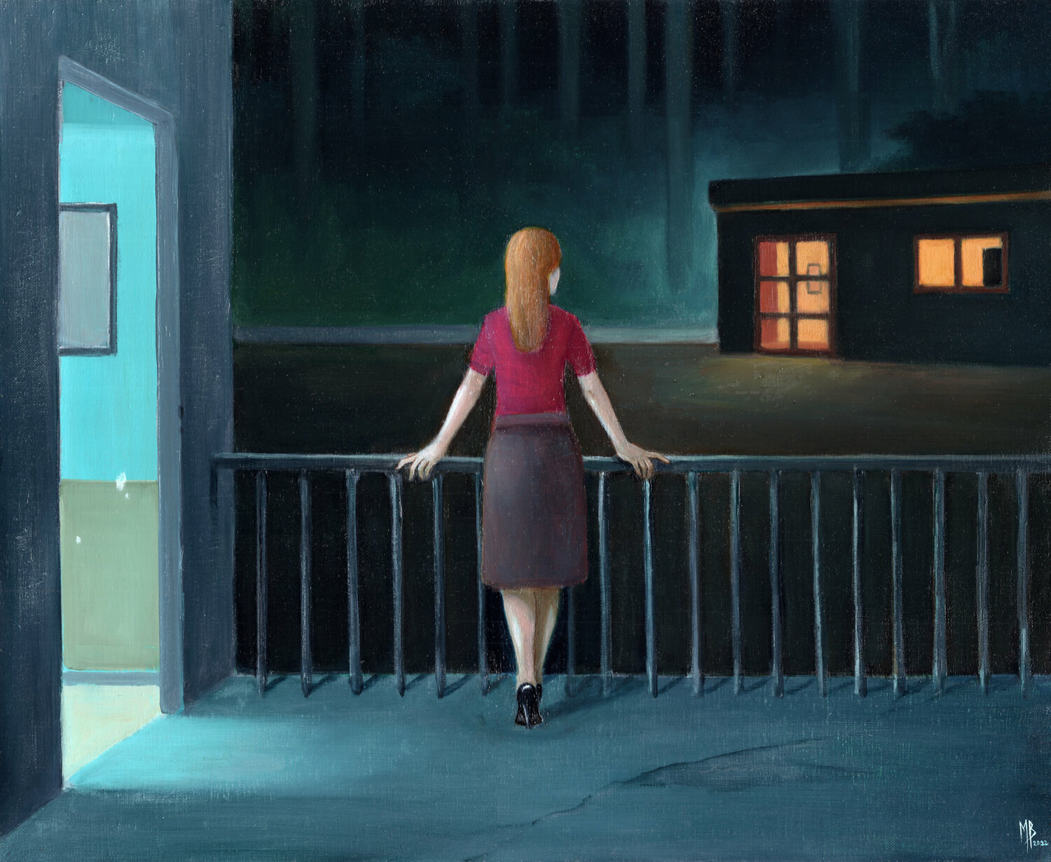 Nuit II Michaël Brack Original painting for sale