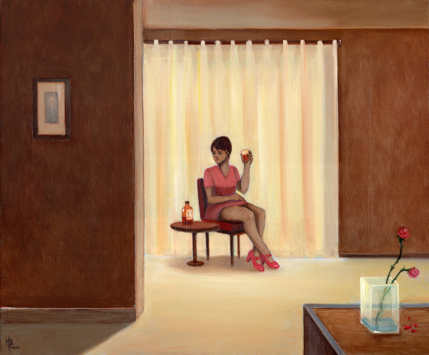 Heures vides Michaël Brack Original painting for sale