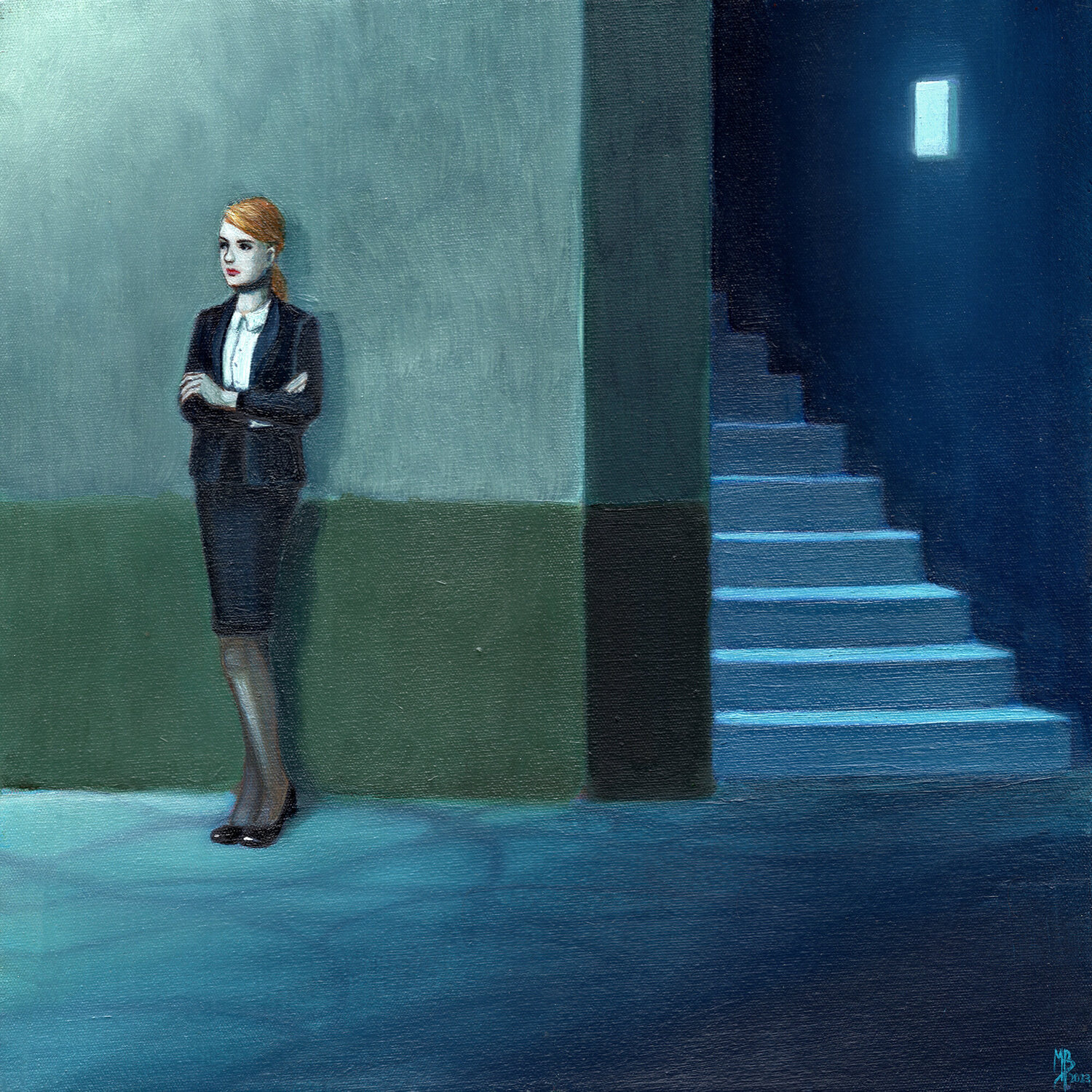 L'attente V Michaël Brack Original painting for sale
