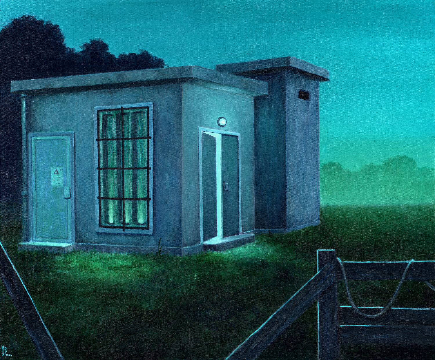 Le transformateur Michaël Brack Original painting for sale