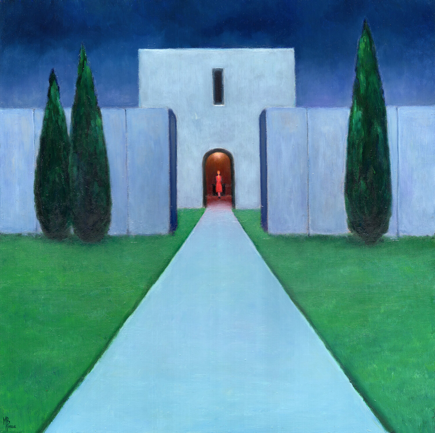 Mausolée II Michaël Brack Original painting for sale