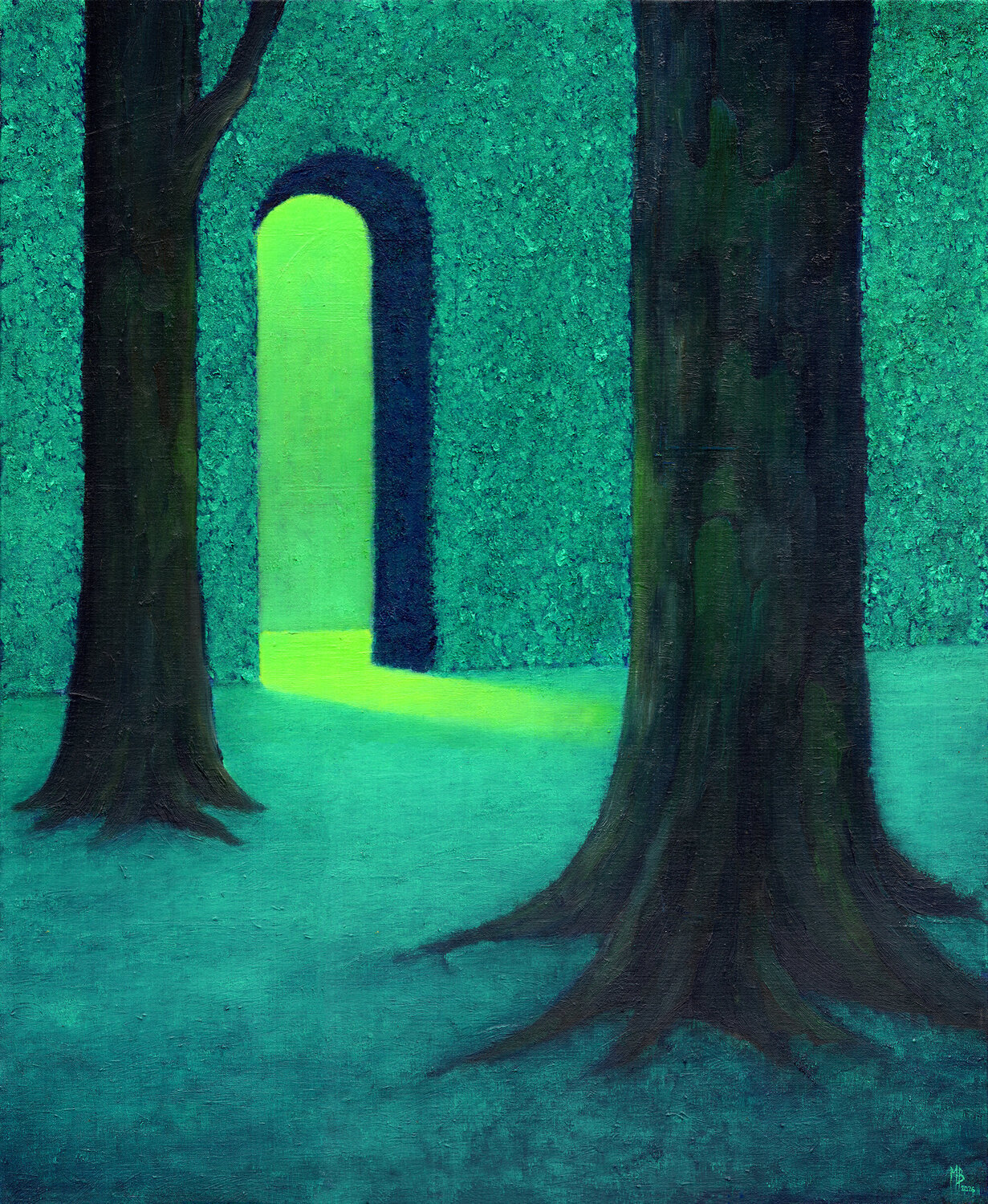 Le labyrinthe Michaël Brack Original painting for sale