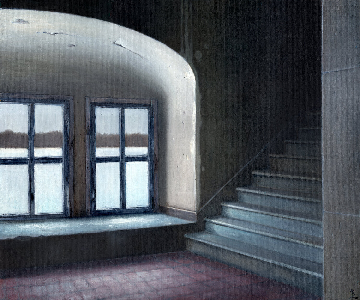 Hiver II Michaël Brack Original painting for sale