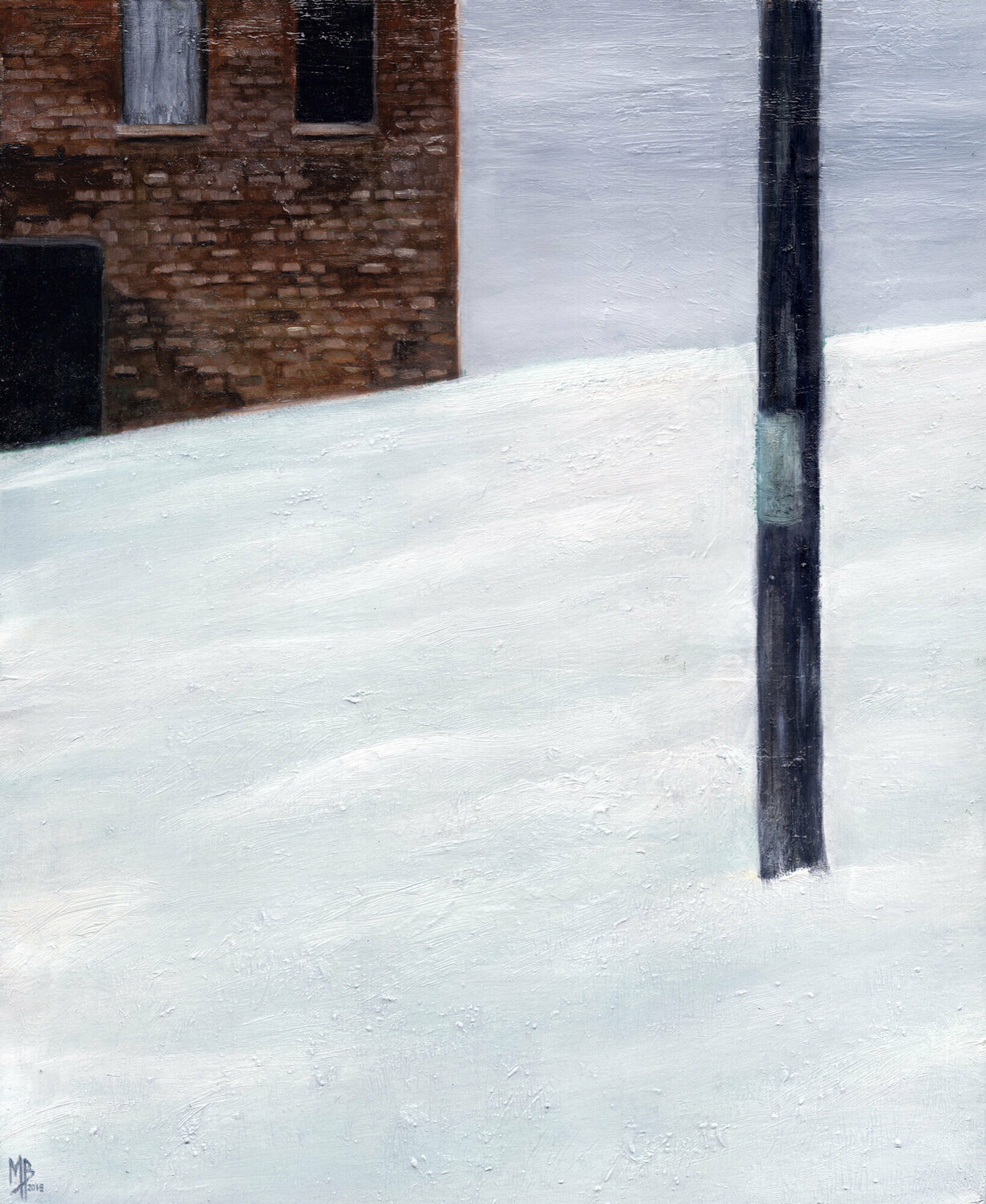 Hiver Michaël Brack Original painting for sale