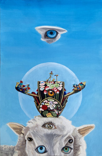 Wait Where the Shooting Star Falls by Su Hyun Kim, Painting for Sale on Select