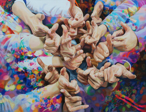One on the Road by Su Hyun Kim, Painting for Sale on Select