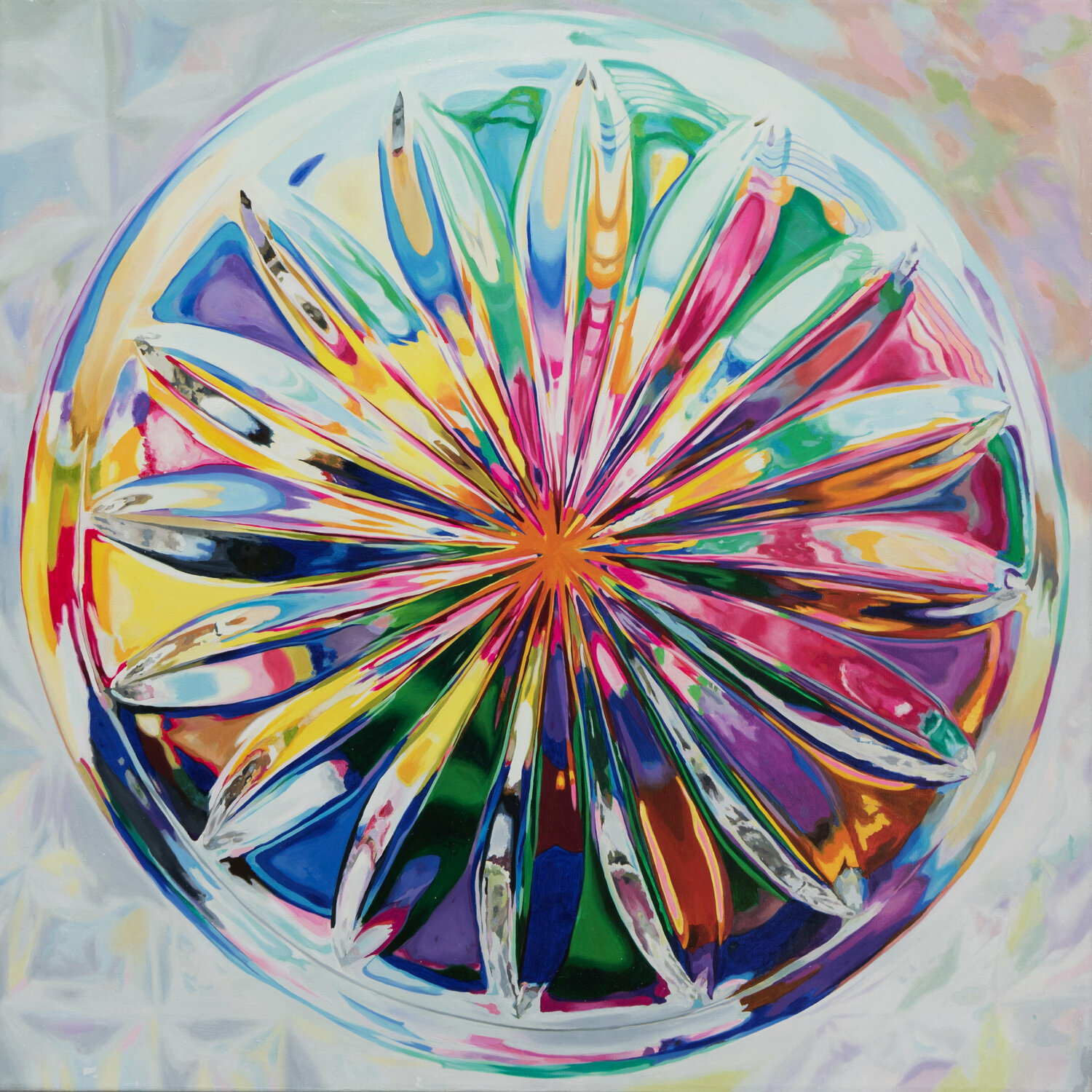Convergence: Blue Moon Su Hyun Kim Original painting for sale