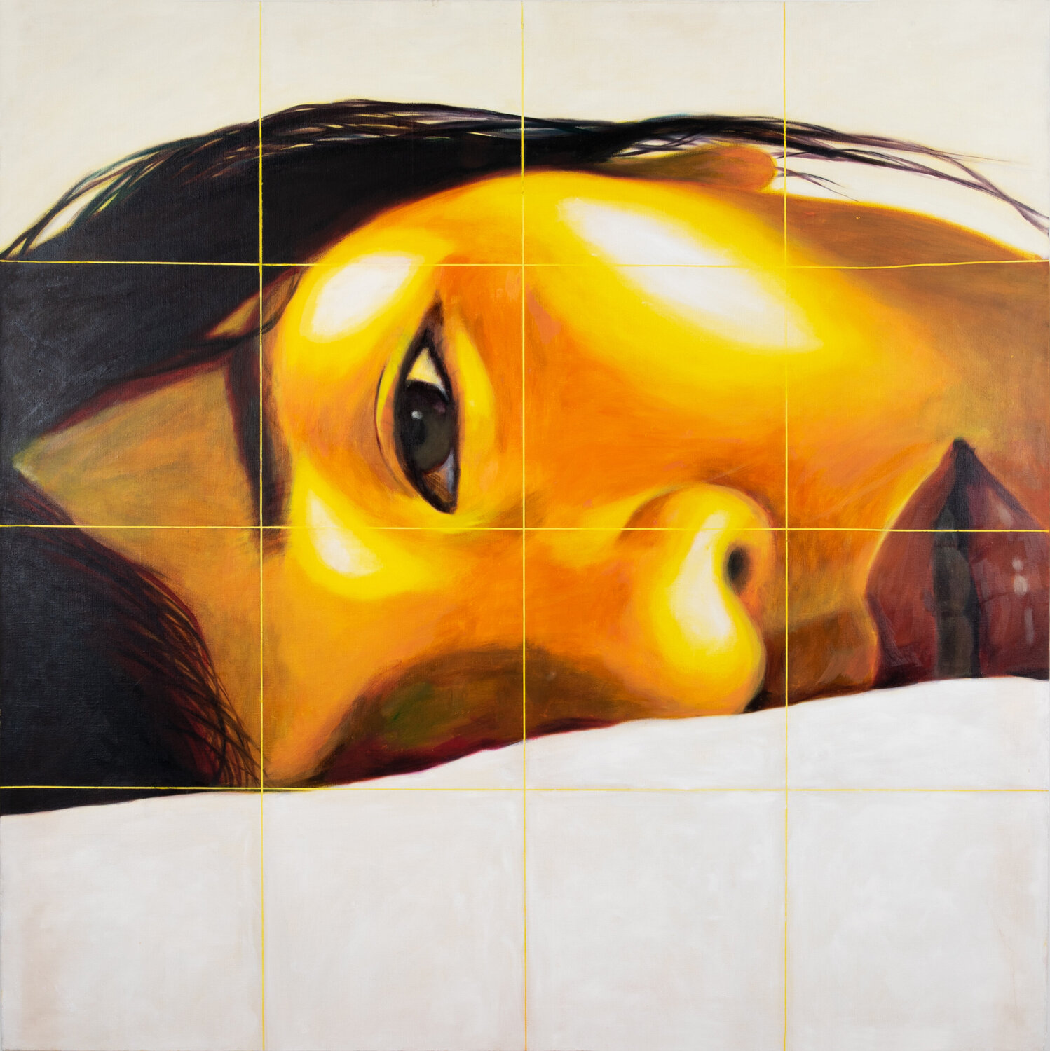 Long tears of broad lake Su Hyun Kim Original painting for sale