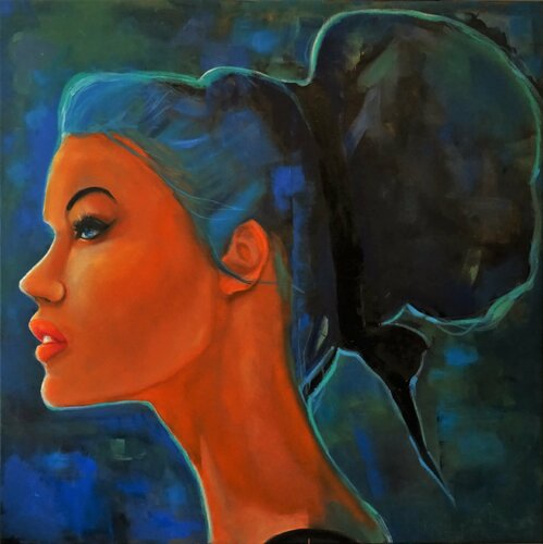 Star gazing by Angelika Bes, Painting for Sale on Select