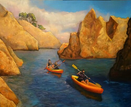 In the maountains by Angelika Bes, Painting for Sale on Select